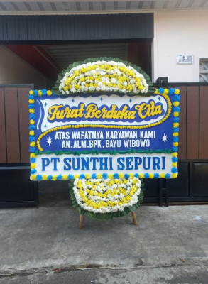 Papan Bunga Duka di Sei Sikambing C Ii